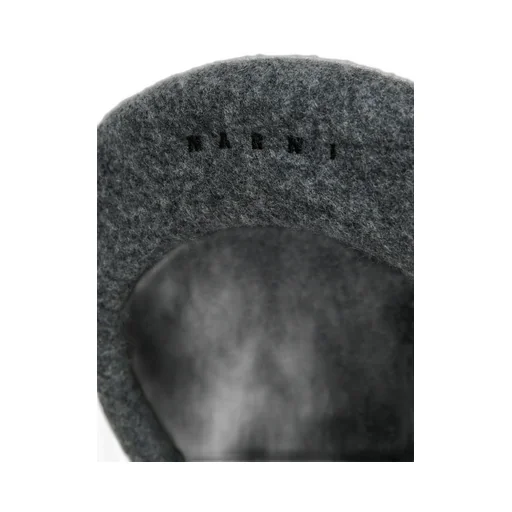 Marni Kids Logo Embroidered Beret