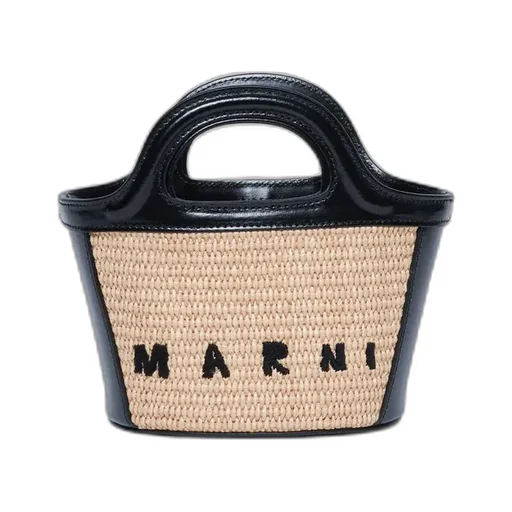Marni Kids Tropicallia Logo-Embroidered Open-Top Bucket Bag