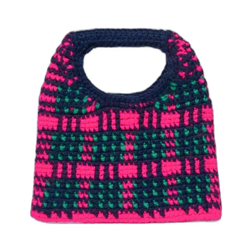 Marni Kids Logo-Patch Crochet-Knitted Shoulder Bag