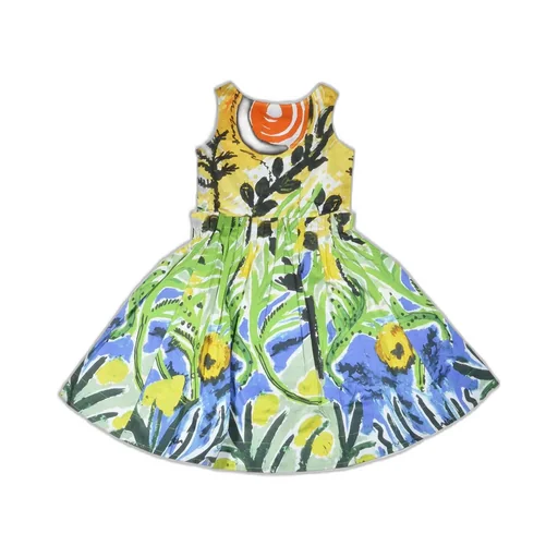 Marni Kids All-Over Printed Sleeveless Dress