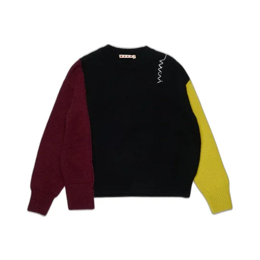 Marni Kids Colorblock Knitted Jumper