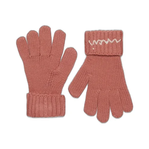 Marni Kids Logo Embroidered Knit Gloves