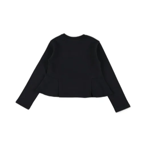 Marni Kids Ruffled-Hem Crew Neck Sweatshirt