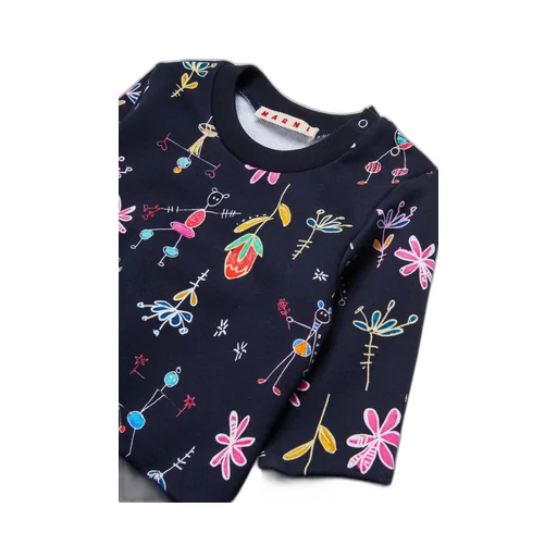 Marni Kids Allover Floral Printed Sweatshirt