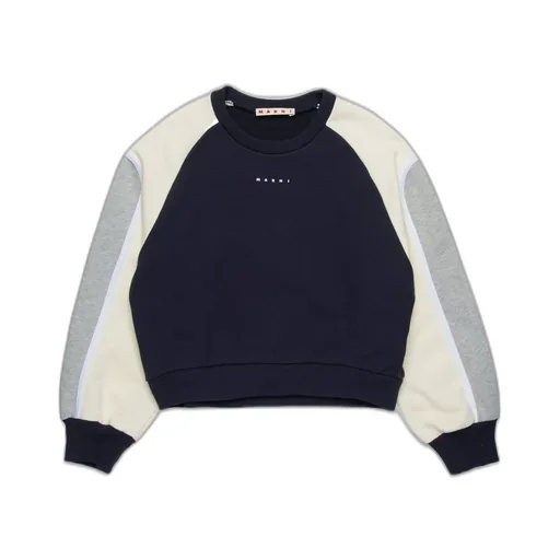 Marni Kids Colorblock Crewneck Sweatshirt