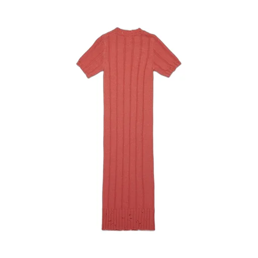 Marni Kids Rib-Knit Distressed Dress