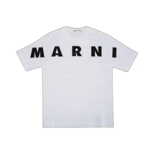 Marni Kids Logo-Appliqué Crewneck T-Shirt