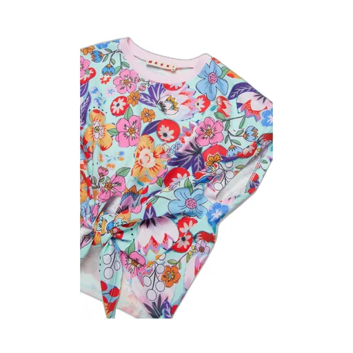 Marni Kids Allover Floral Printed Sleeveless T-Shirt
