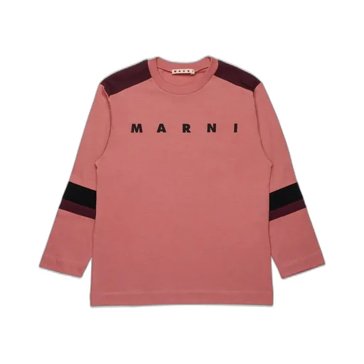 Marni Kids Logo-Printed Long-Sleeved T-Shirt