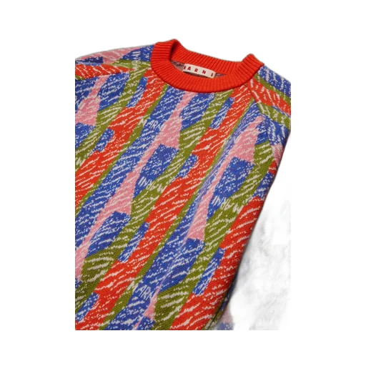 Marni Kids Allover Jacquard Knitted Jumper