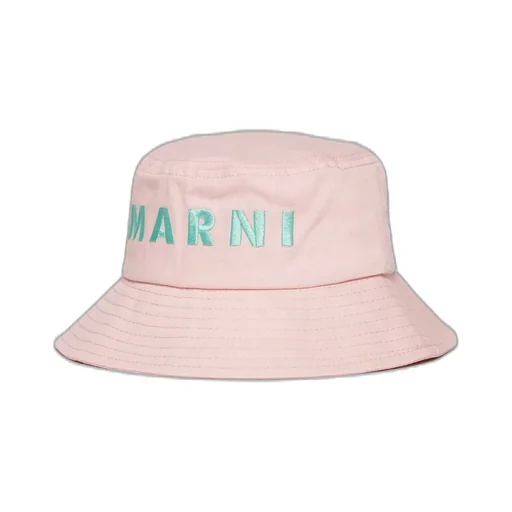 Marni Kids Logo Embroidered Fisherman Hat