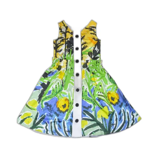 Marni Kids All-Over Printed Sleeveless Dress
