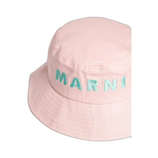 Marni Kids Logo Embroidered Fisherman Hat