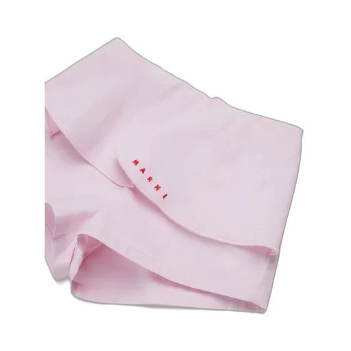 Marni Kids Logo Embroidered Shorts