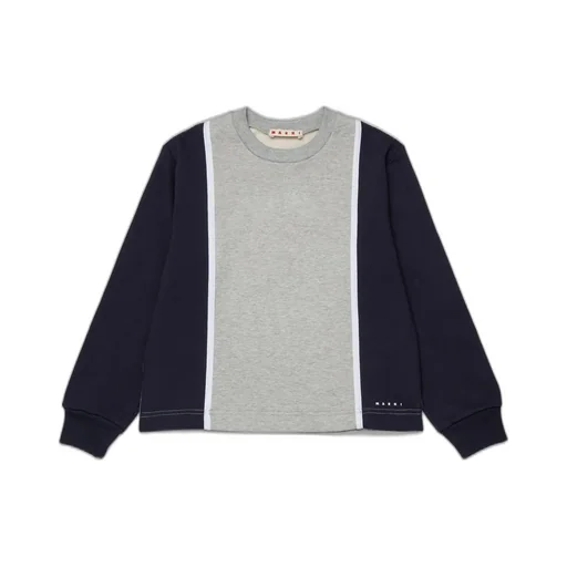 Marni Kids Two-Tone Crewneck Sweatshirt