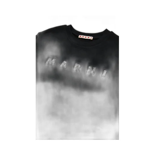Marni Kids Rhinestone-Logo Crewneck Sweatshirt