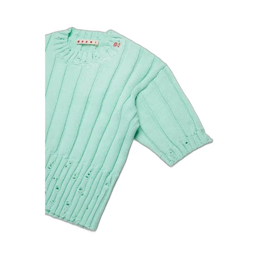 Marni Kids Distressed Knit Top