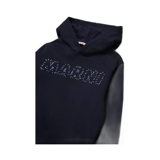 Marni Kids Logo Embroidered Hoodie