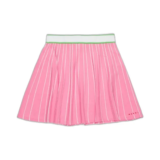 Marni Kids Striped Mini Skirt