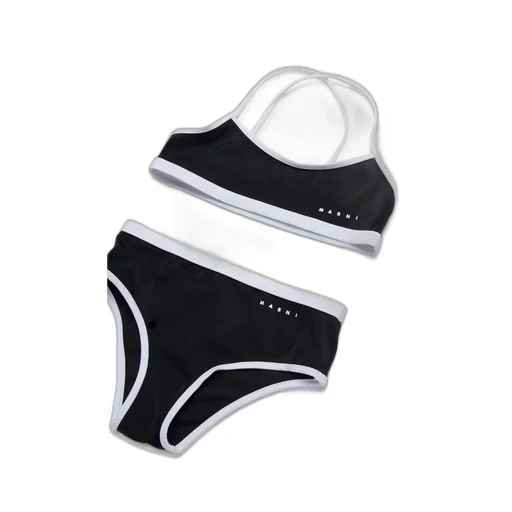 Marni Kids Logo Printed Bikini Set
