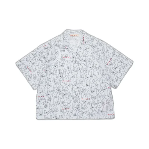 Marni Kids Allover Printed Short-Sleeved Shirt