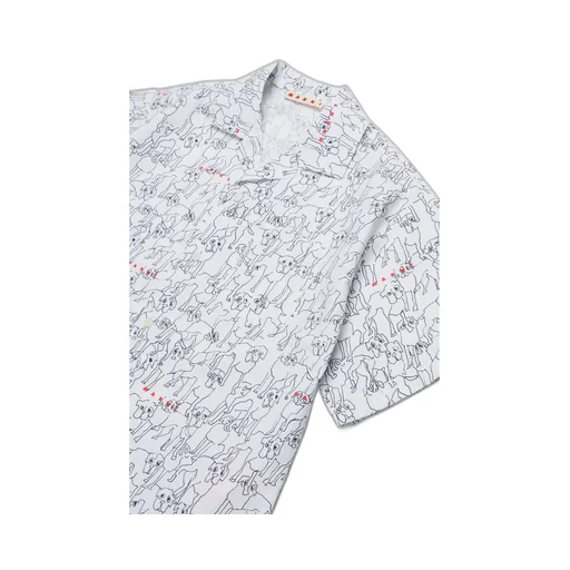 Marni Kids Allover Printed Short-Sleeved Shirt