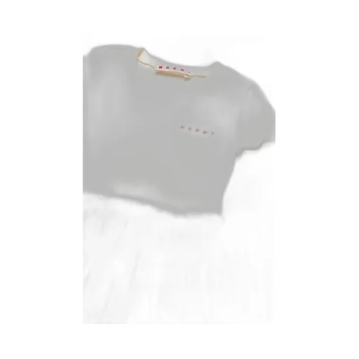 Marni Kids Logo Embroidered Short-Sleeved Dress