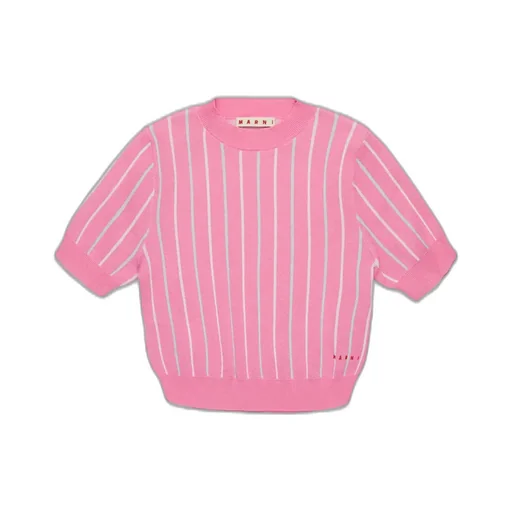 Marni Kids Striped Knitted Top