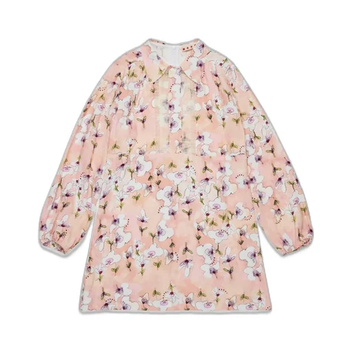 Marni Kids Allover Floral Printed Mini Dress