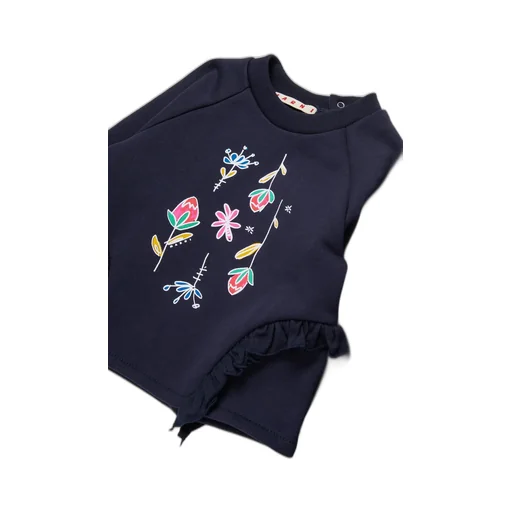 Marni Kids Ruffled Crewneck Sweatshirt