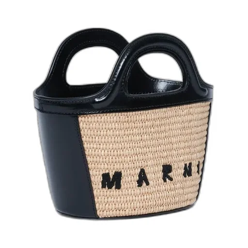 Marni Kids Tropicallia Logo-Embroidered Open-Top Bucket Bag