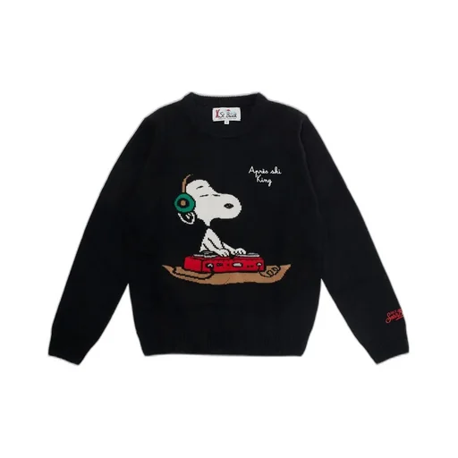 Mc2 Saint Barth Kids Snoopy Embroidered Sweater