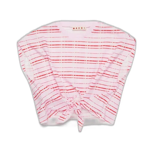 Marni Kids Striped Sleeveless T-Shirt