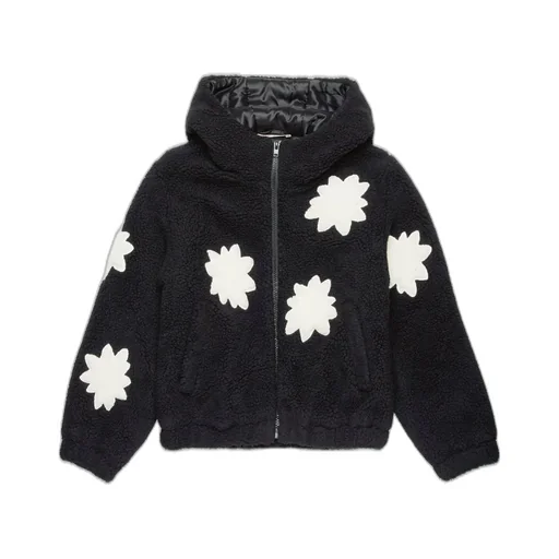 Marni Kids Floral Appliqué Hooded Jacket