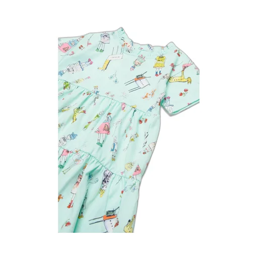 Marni Kids Rainbow Day Allover Print Dress
