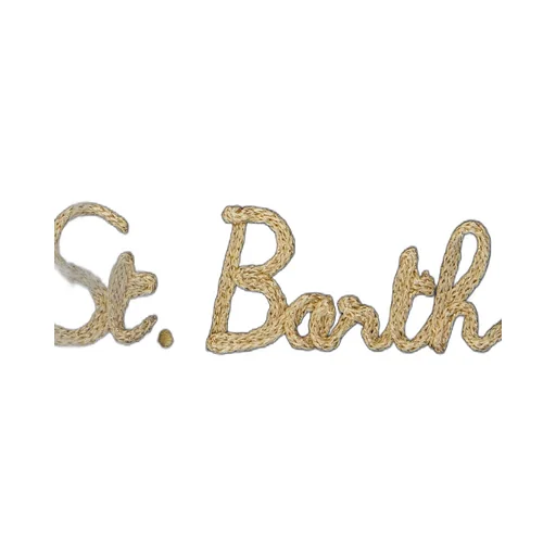 Mc2 Saint Barth Kids Ribbed Logo Beanie