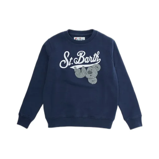 Mc2 Saint Barth Kids Logo Crewneck Sweaters