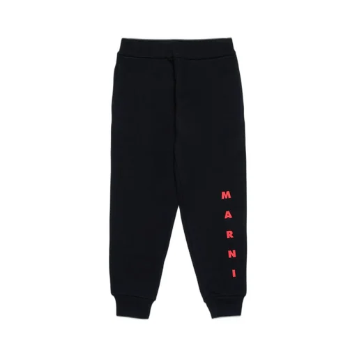 Marni Kids Logo-Printed Elasticated Waistband Track Pants