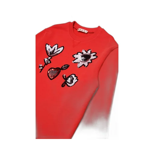 Marni Kids Sequin Embroidered Crewneck Sweatshirt Dress
