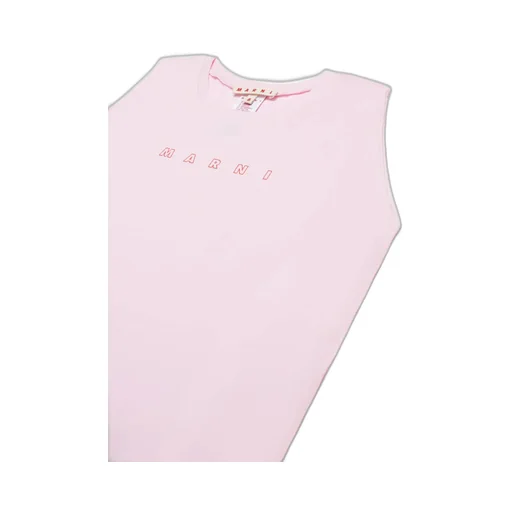 Marni Kids Logo Printed Sleeveless Dress