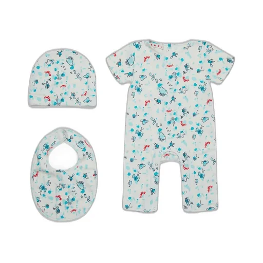 Marni Kids Sky Printed Babygrow Set
