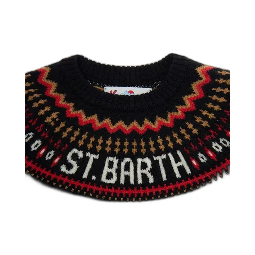 Mc2 Saint Barth Kids Geometric Crewneck Sweater