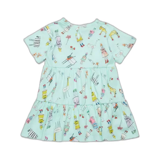 Marni Kids Rainbow Day Allover Print Dress