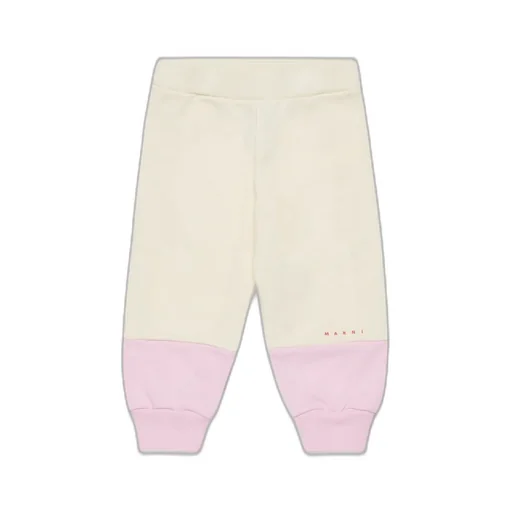 Marni Kids Two-Tone Fleece Jogger Pants