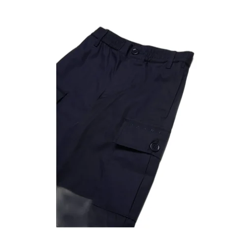 Marni Kids Logo Embroidered Cargo Pants