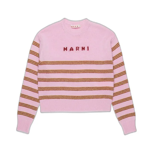 Marni Kids Striped Knit Jumper