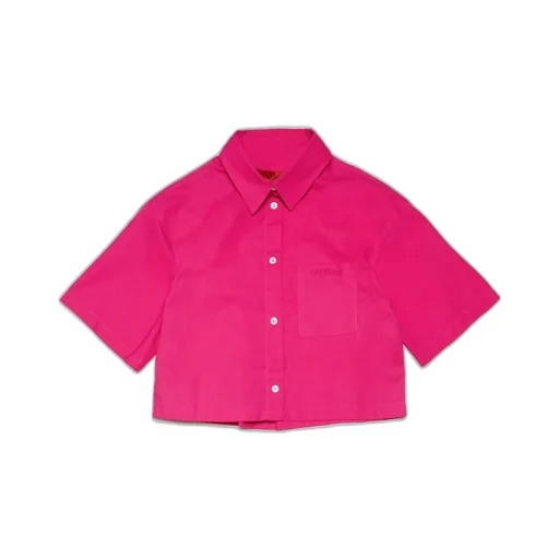 Max&Co. Kids Logo-Embroidered Short Sleeved Shirt