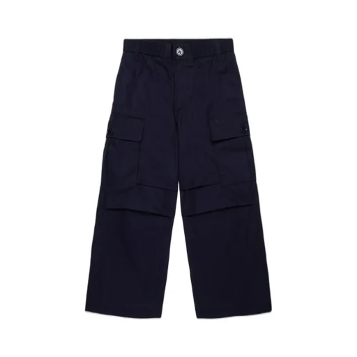 Marni Kids Logo Embroidered Cargo Pants