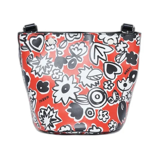 Marni Kids All-Over Printed Top Handle Bag