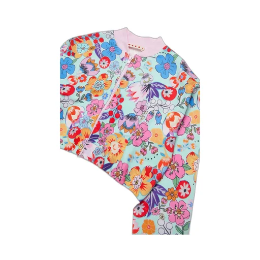 Marni Kids Allover Floral Printed Zipped Sweatshirt